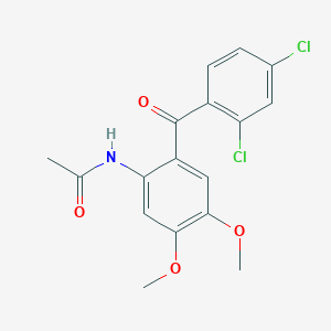 N-(2-(2,4-Dichlorobenzoyl)-4,5-dimethoxyphenyl)acetamide