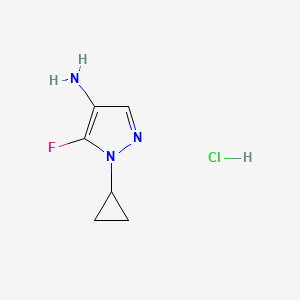 1-Cyclopropyl-5-fluoro-1H-pyrazol-4-amine hydrochloride