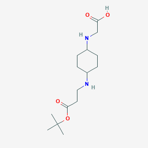 2-((4-((3-(tert-Butoxy)-3-oxopropyl)amino)cyclohexyl)amino)aceticacid