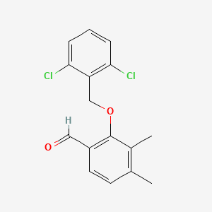 2-((2,6-Dichlorobenzyl)oxy)-3,4-dimethylbenzaldehyde