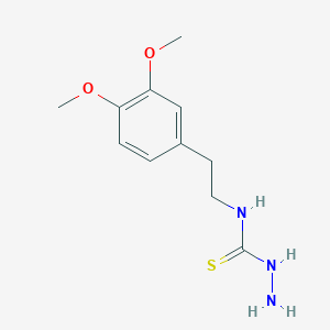 molecular formula C11H17N3O2S B1298920 4-(3,4-二甲氧基苯乙基)-3-硫代氨基脲 CAS No. 53068-24-9