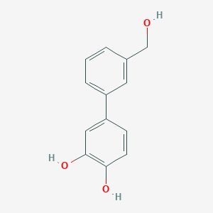 molecular formula C13H12O3 B12989234 3-(3,4-Dihydroxyphenyl)benzyl alcohol 