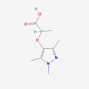 2-((1,3,5-Trimethyl-1H-pyrazol-4-yl)oxy)propanoic acid