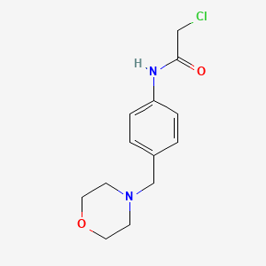 2-chloro-N-[4-(morpholin-4-ylmethyl)phenyl]acetamide