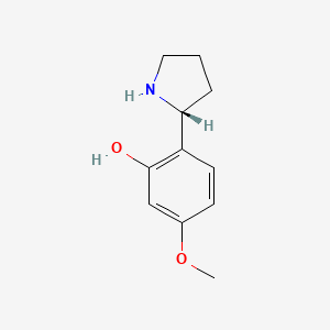 (R)-5-Methoxy-2-(pyrrolidin-2-yl)phenol