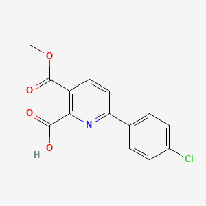 6-(4-Chlorophenyl)-3-(methoxycarbonyl)picolinic acid