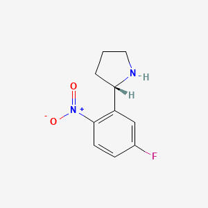 (S)-2-(5-Fluoro-2-nitrophenyl)pyrrolidine