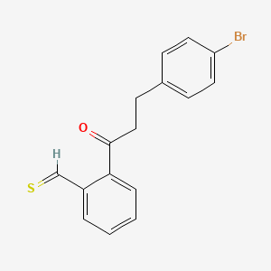 2-[3-(4-Bromophenyl)propanoyl]thiobenzaldehyde