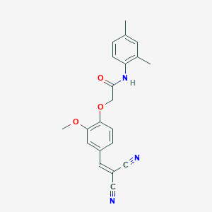 2-(4-(2,2-Dicyanovinyl)-2-methoxyphenoxy)-N-(2,4-dimethylphenyl)acetamide