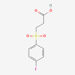 molecular formula C9H9FO4S B1298934 3-[(4-氟苯基)磺酰基]丙酸 CAS No. 682760-24-3