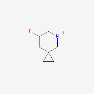 molecular formula C7H12FN B12989342 7-Fluoro-5-azaspiro[2.5]octane 