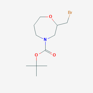 tert-Butyl 2-(bromomethyl)-1,4-oxazepane-4-carboxylate