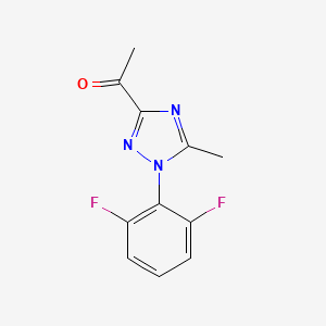 3-Acetyl-1-(2,6-difluorophenyl)-5-methyl-1,2,4-triazole