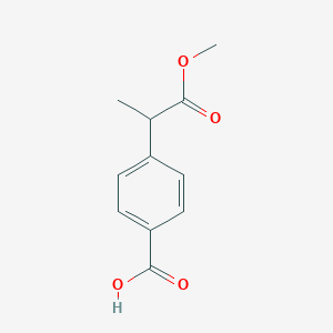 4-(1-Methoxy-1-oxopropan-2-yl)benzoic acid