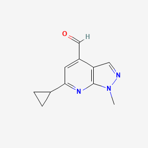 6-Cyclopropyl-1-methyl-1H-pyrazolo[3,4-b]pyridine-4-carbaldehyde