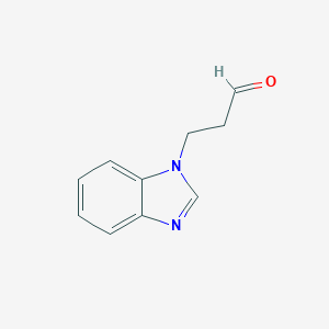 B129894 3-(Benzimidazol-1-yl)propanal CAS No. 153893-09-5