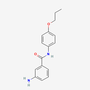 molecular formula C16H18N2O2 B12989403 3-amino-N-(4-propoxyphenyl)benzamide 