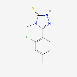 B1298942 5-(2-chloro-4-methylphenyl)-4-methyl-4H-1,2,4-triazole-3-thiol CAS No. 632292-09-2