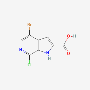 4-Bromo-7-chloro-1H-pyrrolo[2,3-c]pyridine-2-carboxylic acid