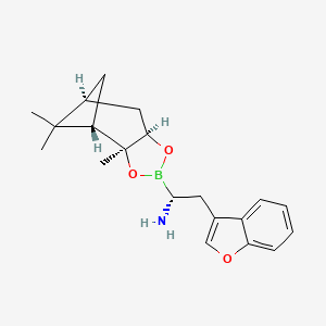 (R)-2-(Benzofuran-3-yl)-1-((3aS,4S,6S,7aR)-3a,5,5-trimethylhexahydro-4,6-methanobenzo[d][1,3,2]dioxaborol-2-yl)ethanamine