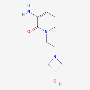 3-Amino-1-(2-(3-hydroxyazetidin-1-yl)ethyl)pyridin-2(1H)-one