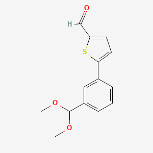 5-(3-Dimethoxymethyl-phenyl)-thiophene-2-carbaldehyde