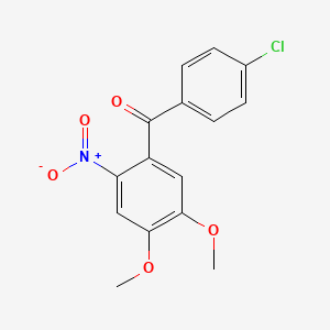 (4-Chloro-phenyl)-(4,5-dimethoxy-2-nitro-phenyl)-methanone