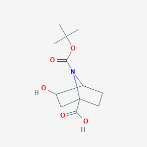 7-(Tert-butoxycarbonyl)-3-hydroxy-7-azabicyclo[2.2.1]heptane-1-carboxylic acid