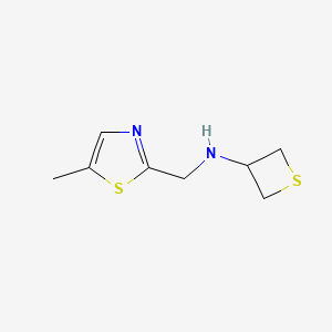 N-((5-Methylthiazol-2-yl)methyl)thietan-3-amine