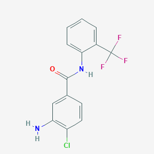 3-Amino-4-chloro-N-(2-(trifluoromethyl)phenyl)benzamide