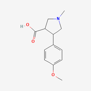 4-(4-Methoxyphenyl)-1-methylpyrrolidine-3-carboxylic acid