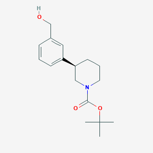 tert-Butyl (R)-3-(3-(hydroxymethyl)phenyl)piperidine-1-carboxylate