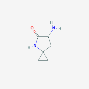 molecular formula C6H10N2O B12989578 6-Amino-4-azaspiro[2.4]heptan-5-one 