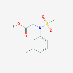 B1298961 N-(3-Methylphenyl)-N-(methylsulfonyl)glycine CAS No. 363571-47-5