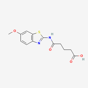 B1298964 4-(6-Methoxy-benzothiazol-2-ylcarbamoyl)-butyric acid CAS No. 436086-78-1