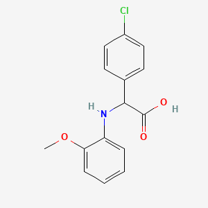 (4-Chloro-phenyl)-(2-methoxy-phenylamino)-acetic acid