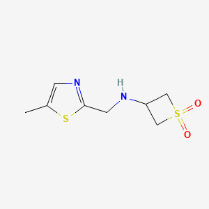 3-(((5-Methylthiazol-2-yl)methyl)amino)thietane 1,1-dioxide