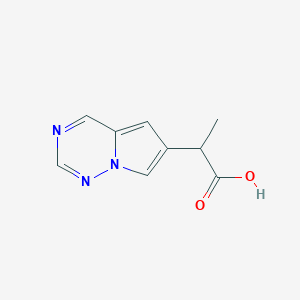 2-(Pyrrolo[2,1-f][1,2,4]triazin-6-yl)propanoic acid