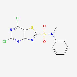 5,7-Dichloro-N-methyl-N-phenylthiazolo[4,5-d]pyrimidine-2-sulfonamide