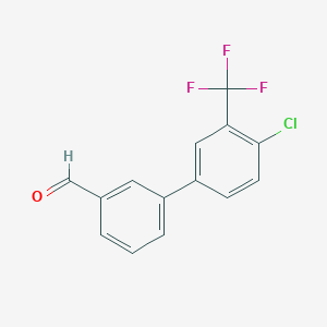 3-(4-Chloro-3-(trifluoromethyl)phenyl)benzaldehyde