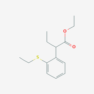 Ethyl 2-(2-(ethylthio)phenyl)butanoate