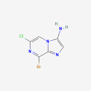 8-Bromo-6-chloroimidazo[1,2-a]pyrazin-3-amine