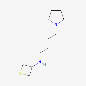 N-(4-(Pyrrolidin-1-yl)butyl)thietan-3-amine