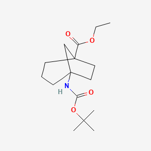 Ethyl 5-((tert-butoxycarbonyl)amino)bicyclo[3.2.1]octane-1-carboxylate