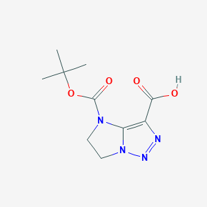 4-(tert-Butoxycarbonyl)-5,6-dihydro-4H-imidazo[1,2-c][1,2,3]triazole-3-carboxylic acid