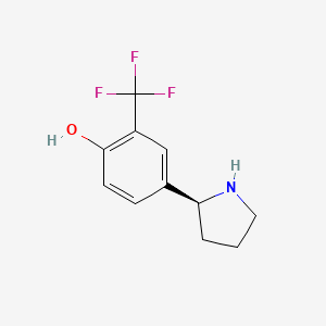 (S)-4-(Pyrrolidin-2-yl)-2-(trifluoromethyl)phenol