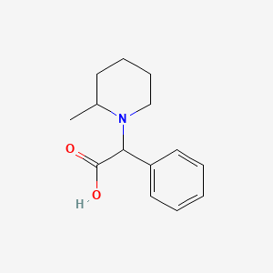 molecular formula C14H19NO2 B12989819 2-(2-Methylpiperidin-1-yl)-2-phenylacetic acid 