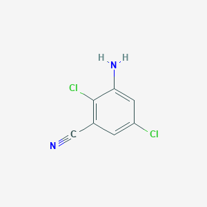 molecular formula C7H4Cl2N2 B12989872 3-Amino-2,5-dichlorobenzonitrile 