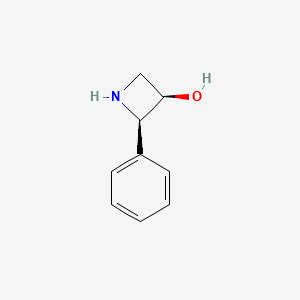 molecular formula C9H11NO B12989873 (2R,3R)-2-phenylazetidin-3-ol 