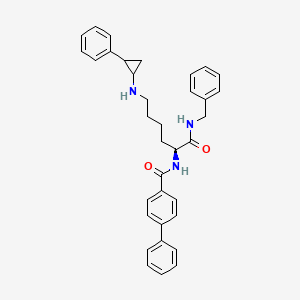 N-((2S)-1-(Benzylamino)-1-oxo-6-((2-phenylcyclopropyl)amino)hexan-2-yl)-[1,1'-biphenyl]-4-carboxamide